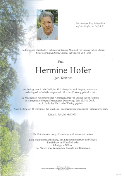 Parte Hermine Hofer