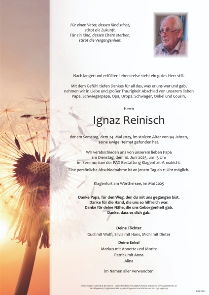 Parte Ignaz Reinisch