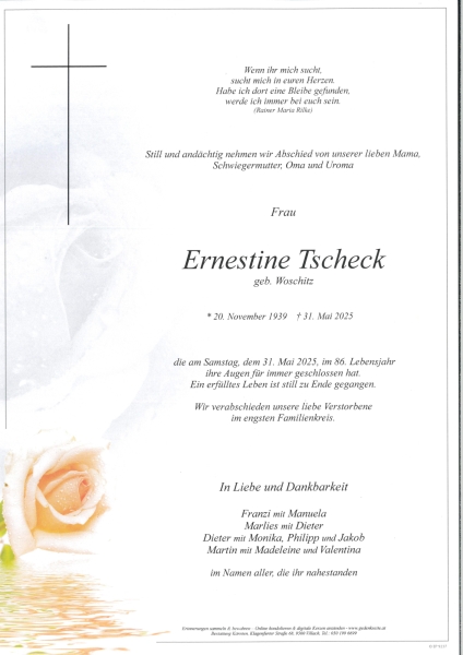 Parte Ernestine Tscheck