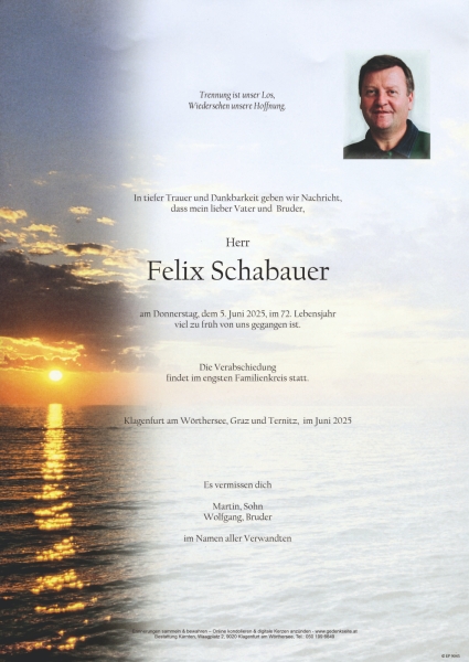 Parte von Felix  Schabauer