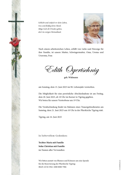 Parte von Edith Ogertschnig