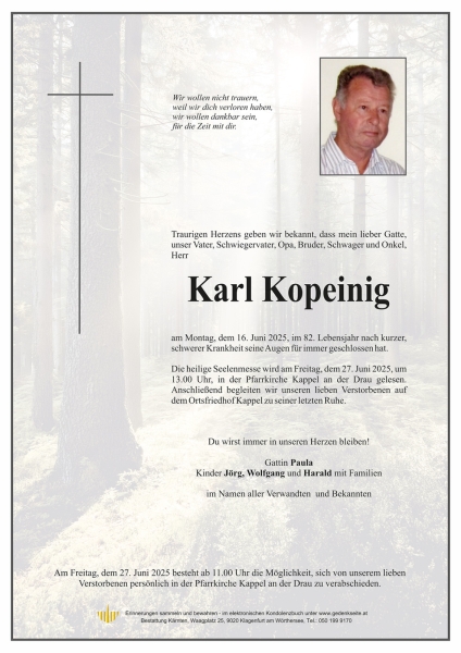 Parte von Karl Kopeinig