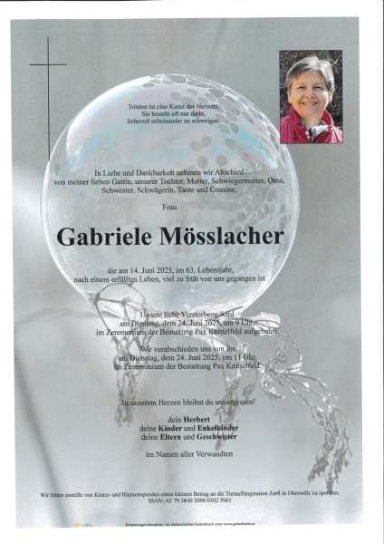 Parte von Gabriele Mösslacher