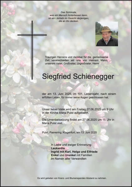 Parte von Siegfried Schienegger