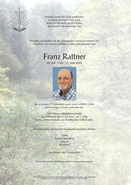 Parte von Franz Rattner