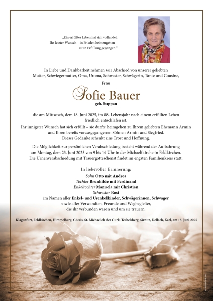 Parte von Sofie Bauer