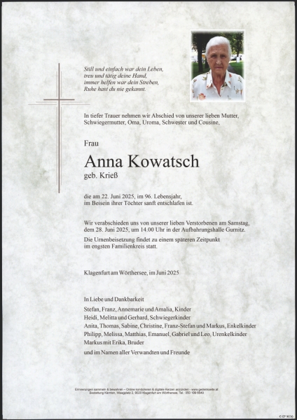 Parte von Anna Kowatsch