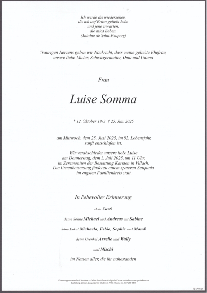 Parte von Aloisia Somma