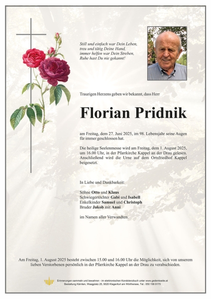 Parte von Florian Pridnik