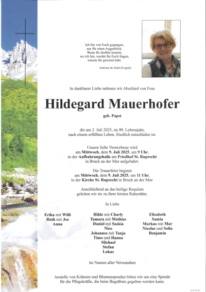 Parte von Hildegard Mauerhofer