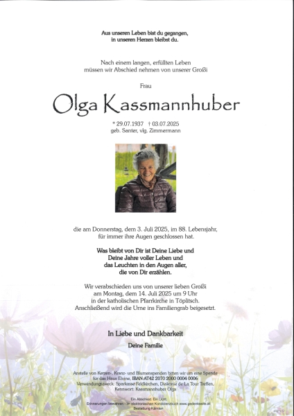 Parte von Olga Kassmannhuber