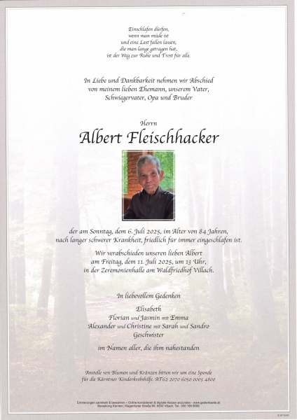 Parte von Albert Fleischhacker
