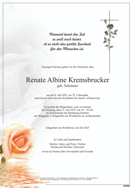 Parte von Renate Kremsbrucker