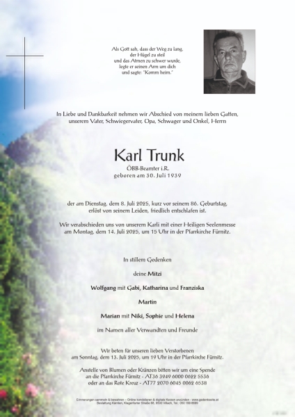 Parte von Karl Trunk