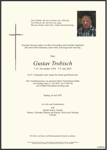 Parte von Gustav Trobisch