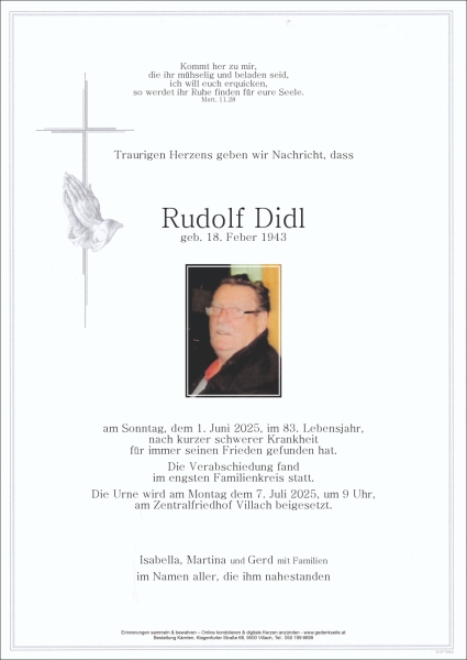 Parte von Rudolf Didl