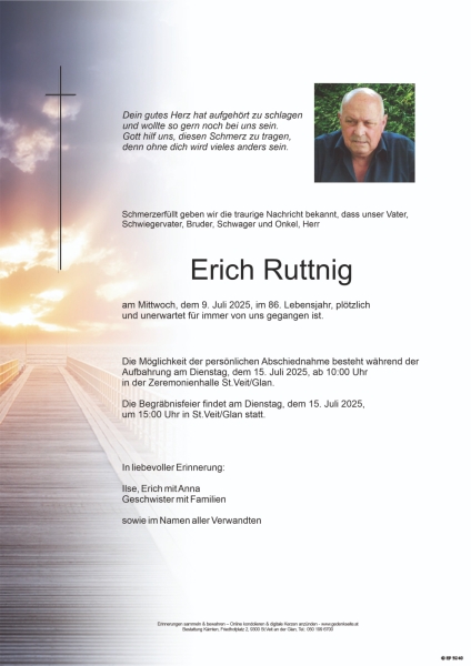 Parte von Erich Ruttnig