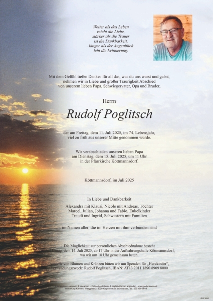 Parte von Rudolf Poglitsch