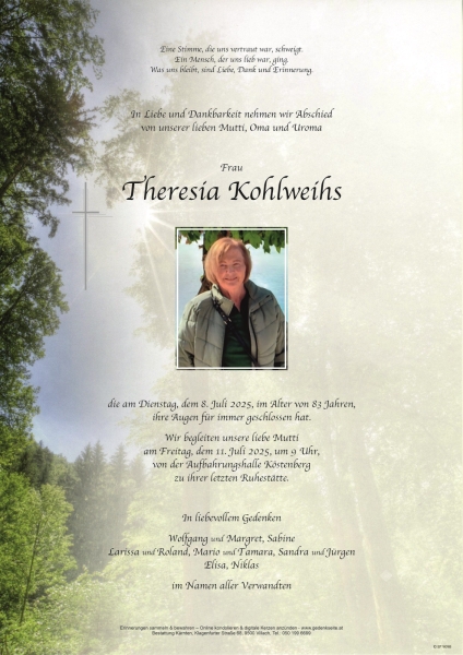 Parte von Theresia Kohlweihs