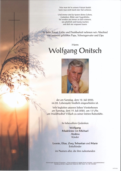 Parte von Wolfgang Onitsch