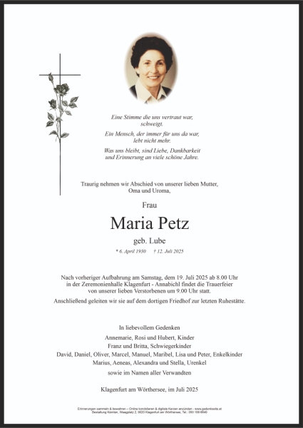 Parte von Maria Petz