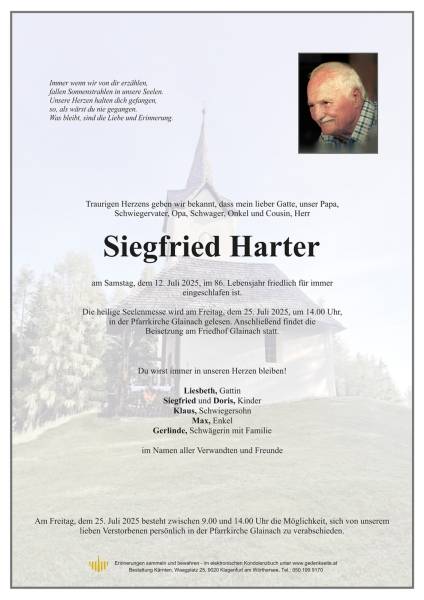 Parte von Siegfried Harter