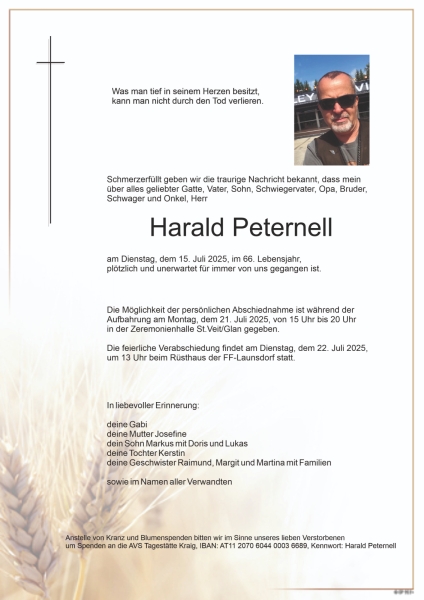 Parte von Harald Peternell