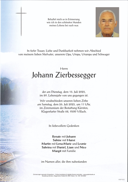 Parte von Johann Zierbessegger