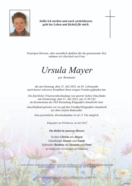 Parte von Ursula Mayer