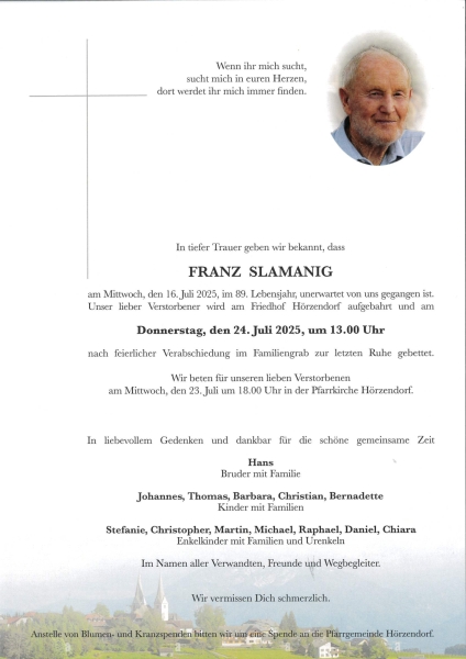 Parte von Franz Slamanig