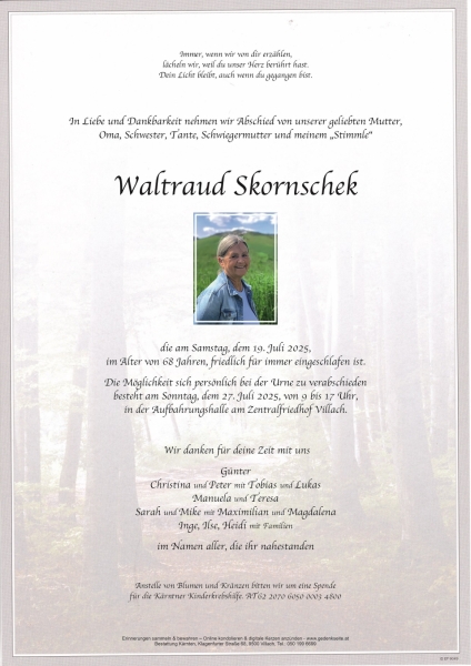 Parte von Waltraud  Skornschek