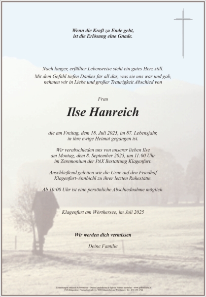 Parte von Ilse Hanreich