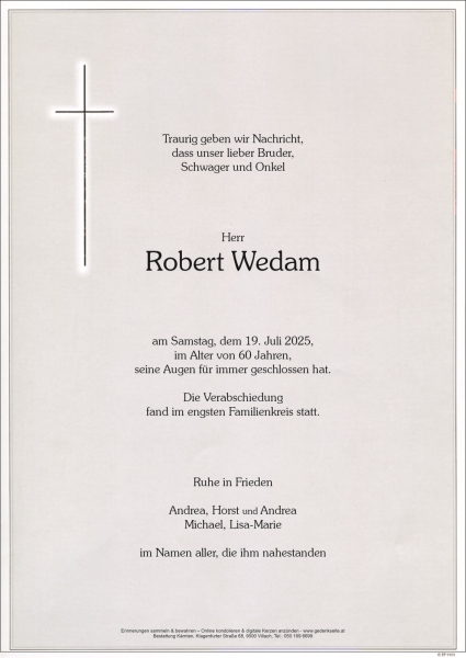 Parte von Robert Wedam