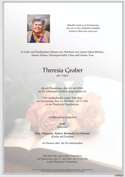 Parte von Theresia  Graber