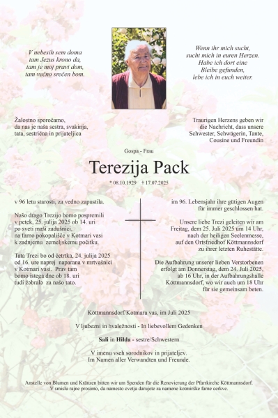 Parte von Terezija Pack
