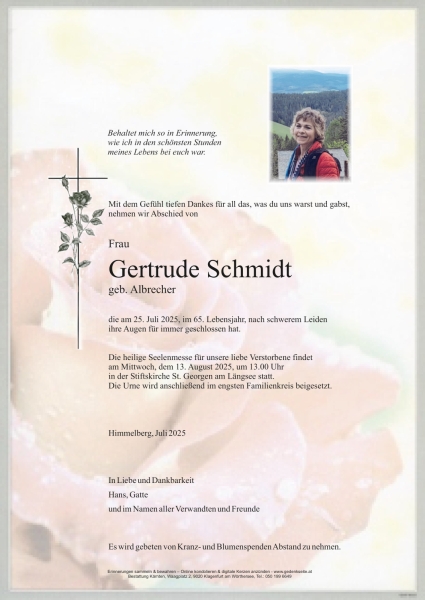Parte von Gertrude Schmidt