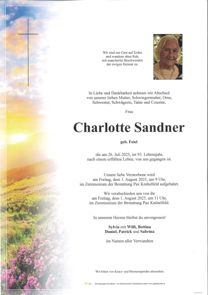 Parte von Charlotte Sandner