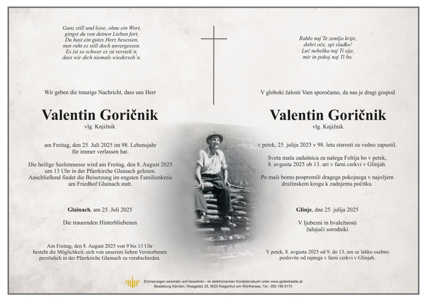 Parte von Valentin Goričnik
