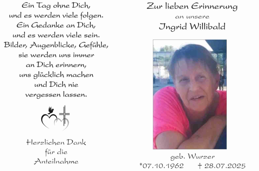 Parte von Ingrid Willibald