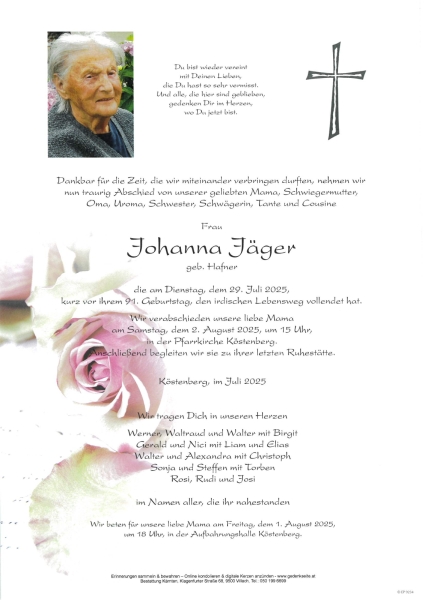Parte von Johanna Jäger