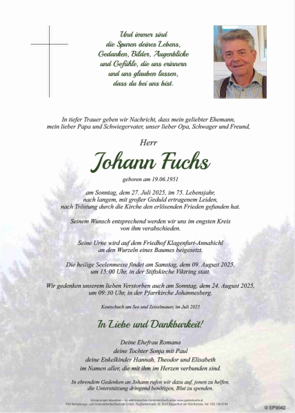 Parte von Johann Fuchs