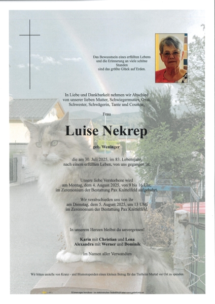 Parte von Luise Nekrep