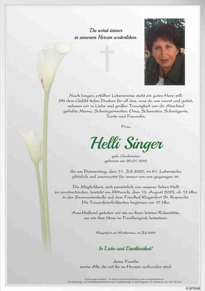 Parte von Helli Singer