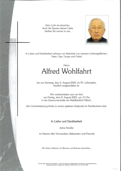 Parte von Alfred Wohlfahrt