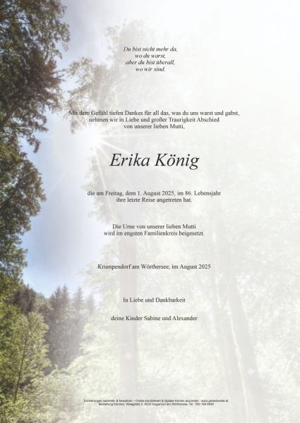 Parte von Erika König