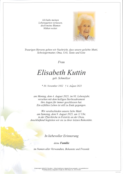 Parte von Elisabeth  Kuttin