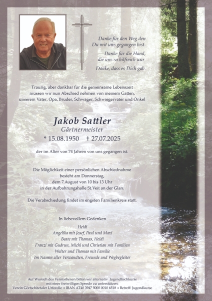 Parte von Jakob Sattler