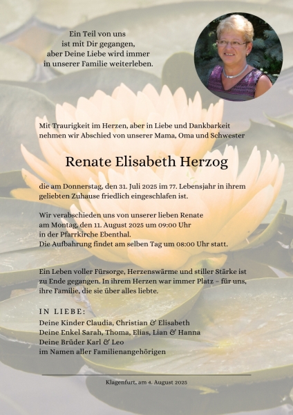 Parte von Renate Elisabeth Herzog
