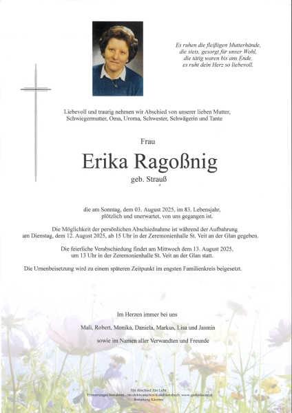 Parte von Erika Ragoßnig