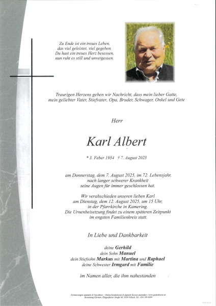 Parte von Karl  Albert